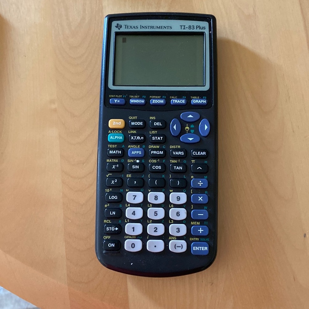 Texas instrument TI-83 Plus graphics calculator